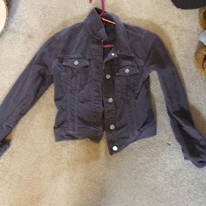 Purple jean jacket